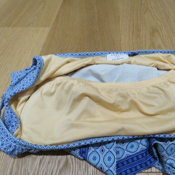CABANA LIFE X TALBOTS Blue Diamond Blouson Tankini Top Summer Vacation - Size S - Picture 12 of 14